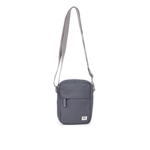roka london Bond Pocket Crossbody Bag in Faded Black