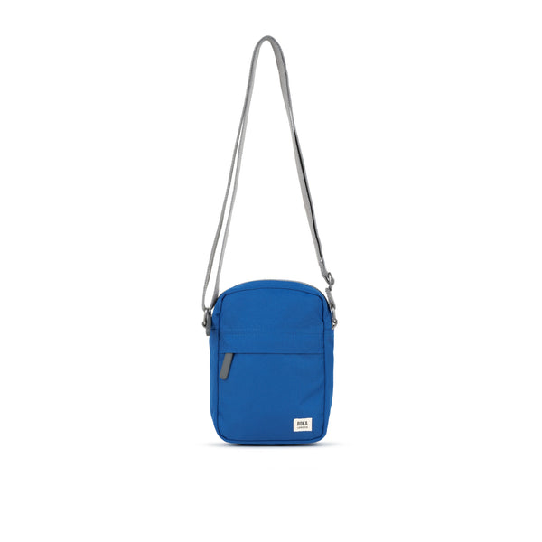 roka london Bond Pocket Crossbody Bag in Galactic Blue