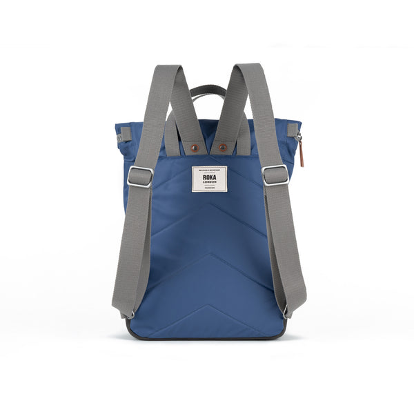 Roka London Canfield Roll Top Backpack In Burnt Blue