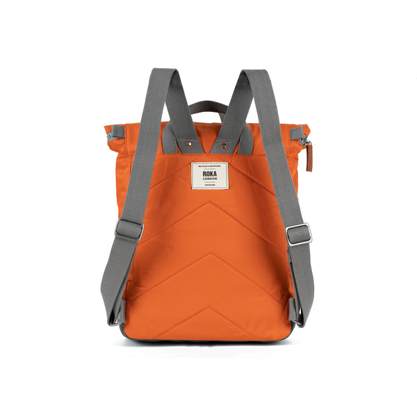 Roka London Canfield Roll Top Backpack In Burnt Orange