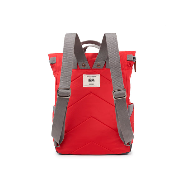 Roka London Canfield Roll Top Backpack In Chilli Oil