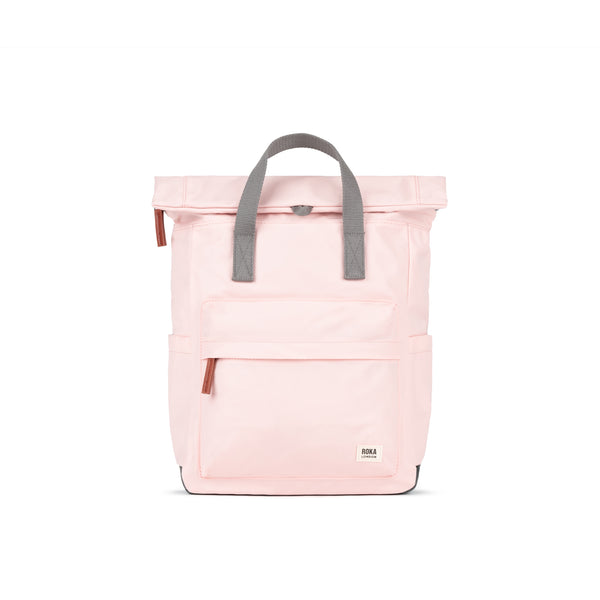 roka london Canfield Roll Top Backpack in English Rose