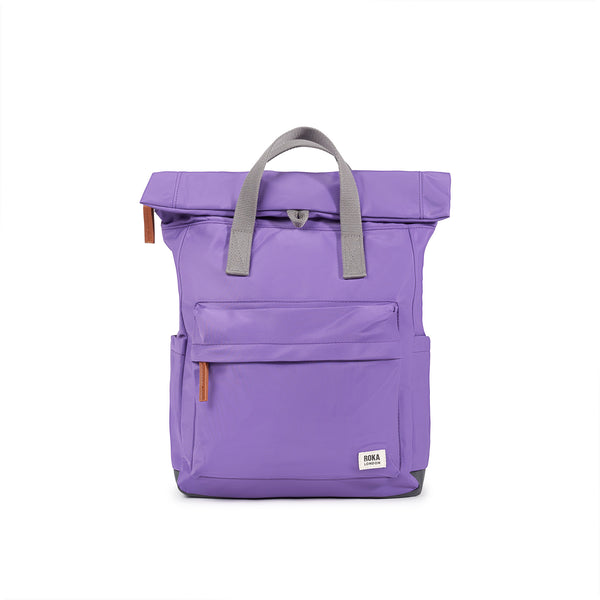 roka london Canfield Roll Top Backpack in Fresh Purple