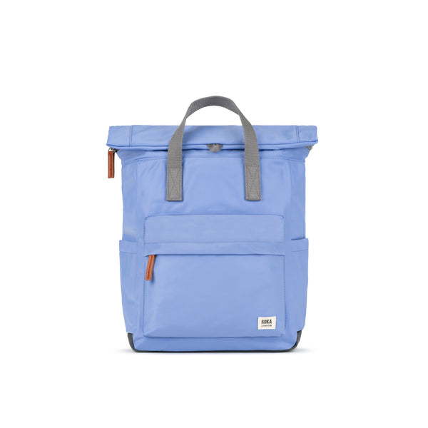 roka london Canfield Roll Top Backpack in Jacaranda