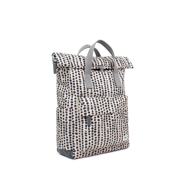 Roka London Canfield Roll Top Backpack In Linear Dot