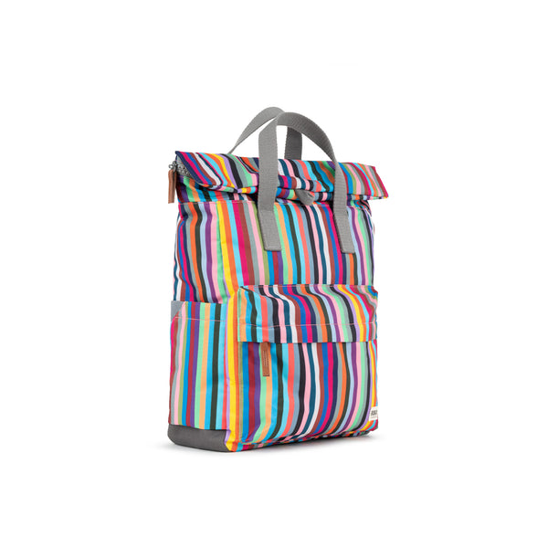 Roka London Canfield Roll Top Backpack In Multi Stripe
