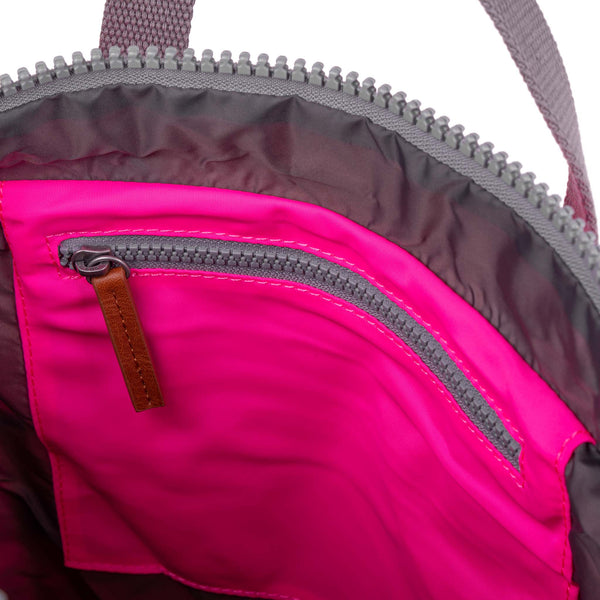 Roka London Canfield Roll Top Backpack In Neon Pink
