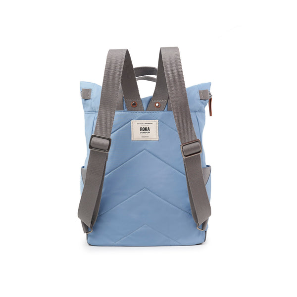 Roka London Canfield Roll Top Backpack In Retro Blue