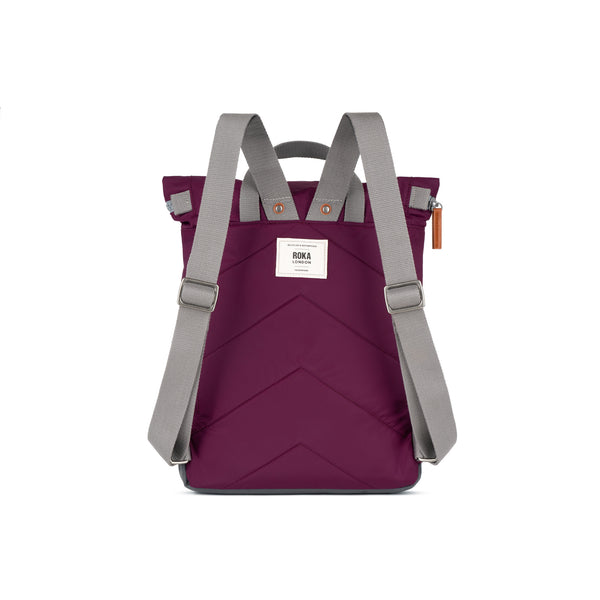 Roka London Canfield Roll Top Backpack In Royal Burgundy