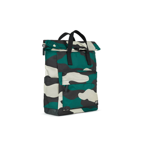 Roka London Canfield Roll Top Backpack In Urban Rose Camo