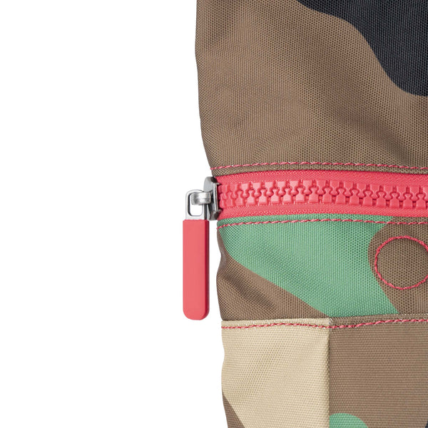 Roka London Canfield Roll Top Backpack In Vintage Camo