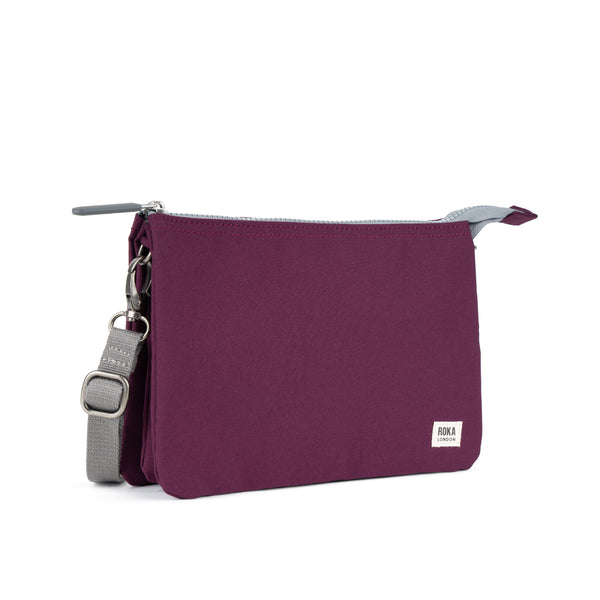 Roka London Carnaby Crossbody Bag In Cherry Lacquer