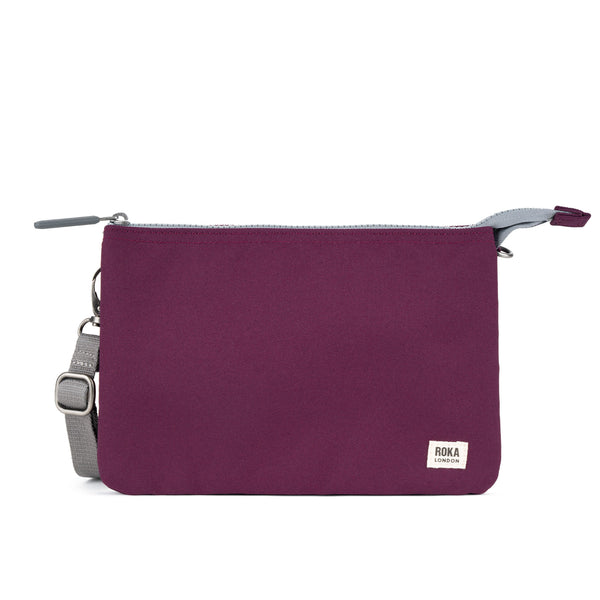 roka london Carnaby Crossbody Bag in Cherry Lacquer