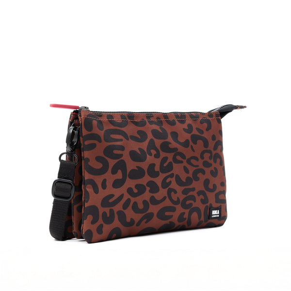 Roka London Carnaby Crossbody Bag In Scarlet Leopard