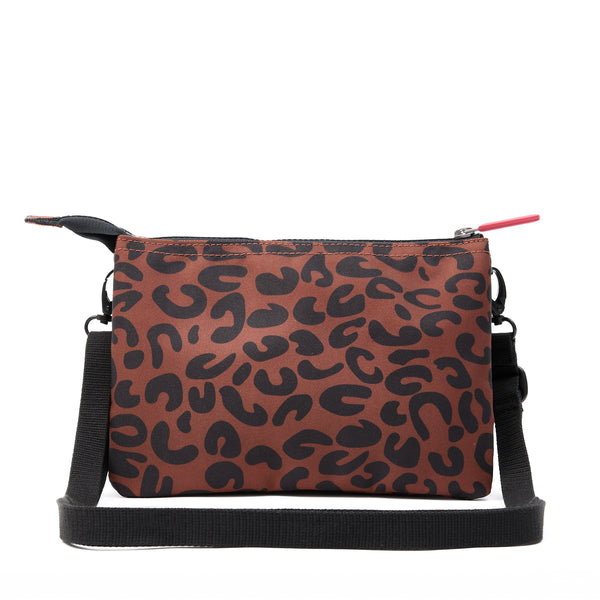 Roka London Carnaby Crossbody Bag In Scarlet Leopard