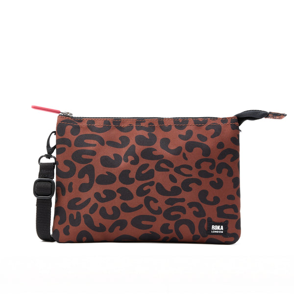 roka london Carnaby Crossbody Bag in Scarlet Leopard