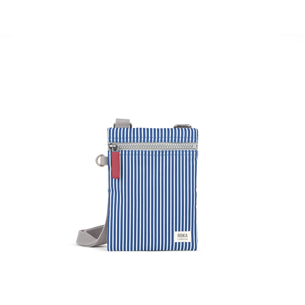roka london Chelsea Pocket Sling Bag in Blue Hickory