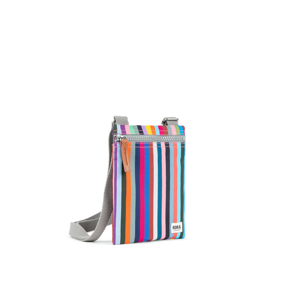 Roka London Chelsea Pocket Sling Bag In Multi Stripe