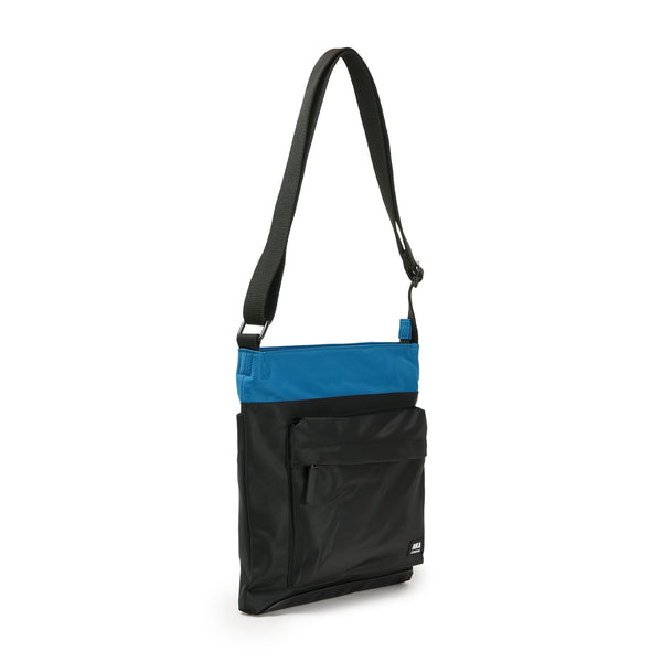 Roka London Creative Waste Kennington Crossbody In Black/Seaport