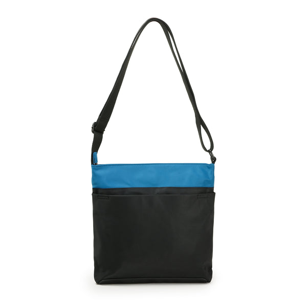 Roka London Creative Waste Kennington Crossbody In Black/Seaport