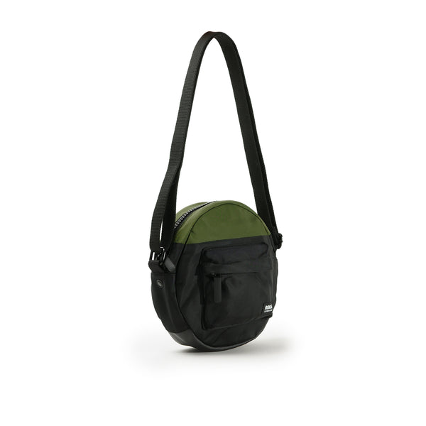 Roka London Creative Waste Paddington Crossbody In Black/Avocado