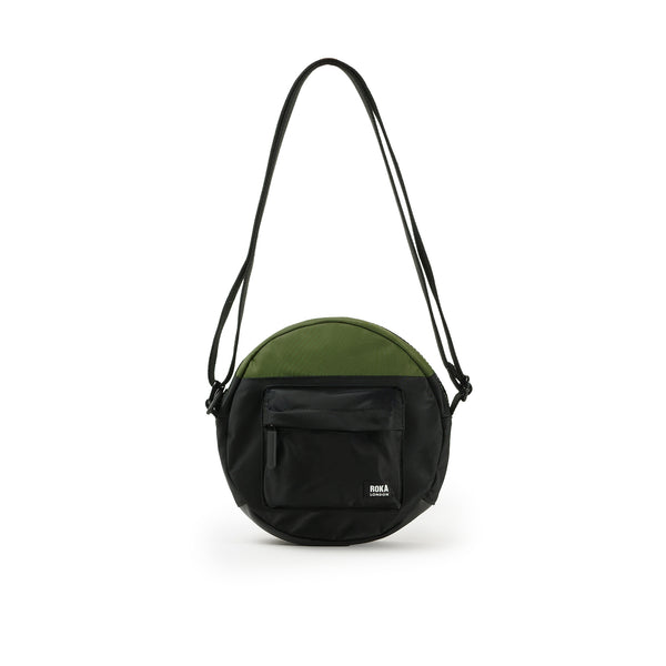 roka london Creative Waste Paddington Crossbody in Black/Avocado