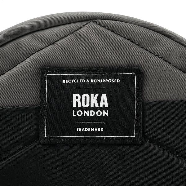 Roka London Creative Waste Paddington Crossbody In Black/Graphite