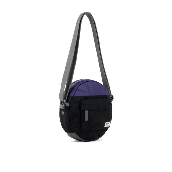 Roka London Creative Waste Paddington Crossbody In Black/Mulberry