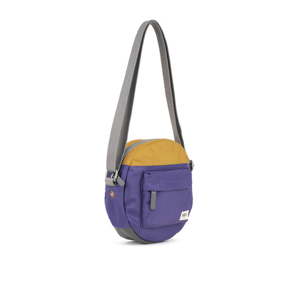 Roka London Creative Waste Paddington Crossbody In Black/Mulberry