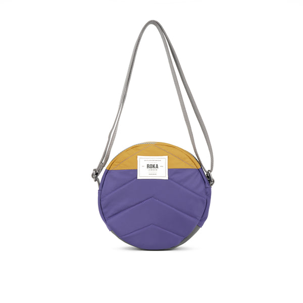 Roka London Creative Waste Paddington Crossbody In Black/Mulberry