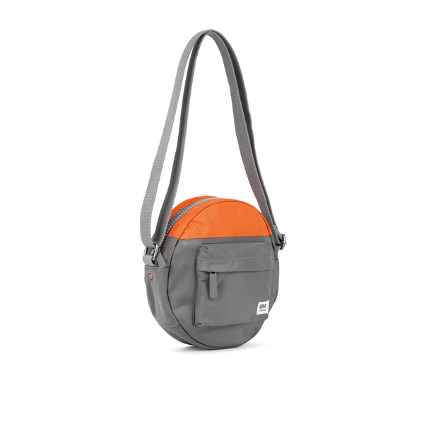 Roka London Creative Waste Paddington Crossbody In Graphite/Burnt Orange