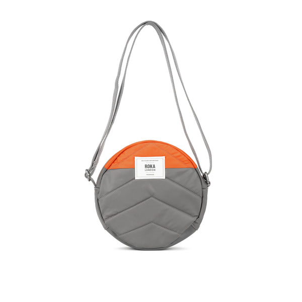 Roka London Creative Waste Paddington Crossbody In Graphite/Burnt Orange