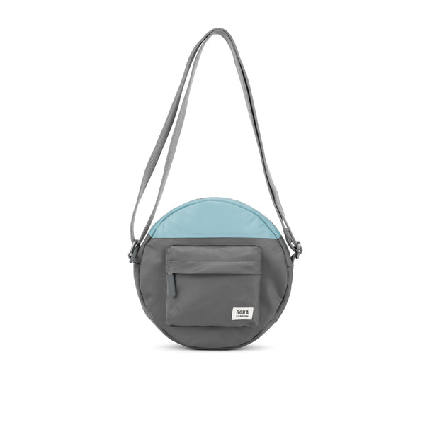roka london Creative Waste Paddington Crossbody in Graphite/Spearmint