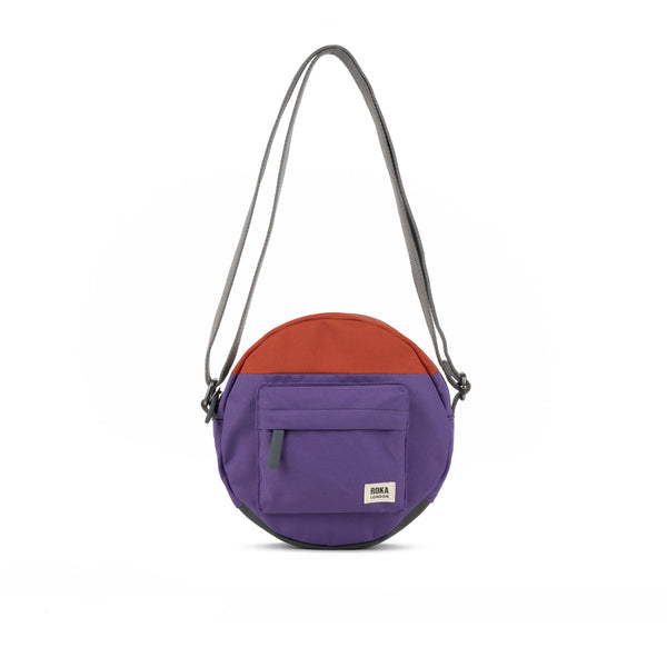 roka london Creative Waste Paddington Crossbody in Imperial Purple/Rooibos