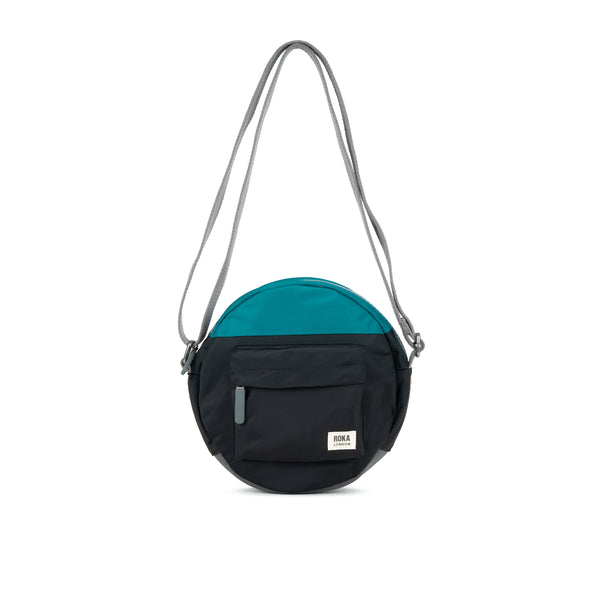 roka london Creative Waste Paddington Crossbody in Marine/Black