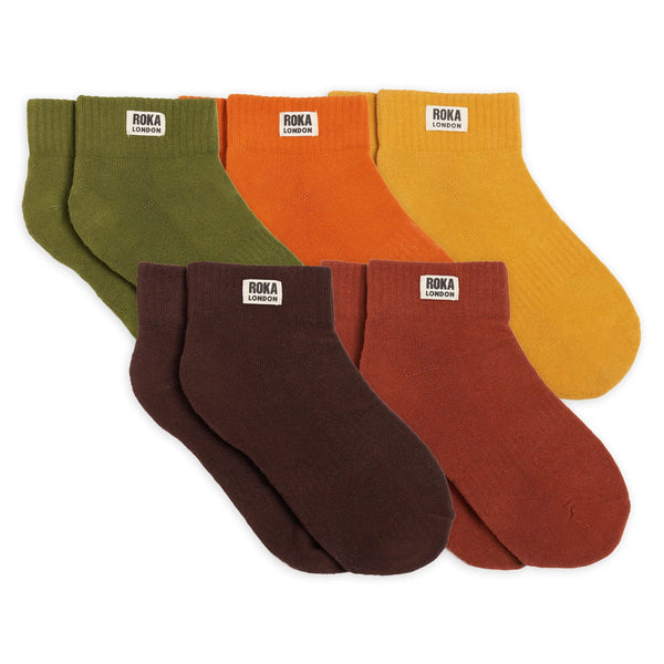 roka london Earthy Multipack – Wembley Socks for Women