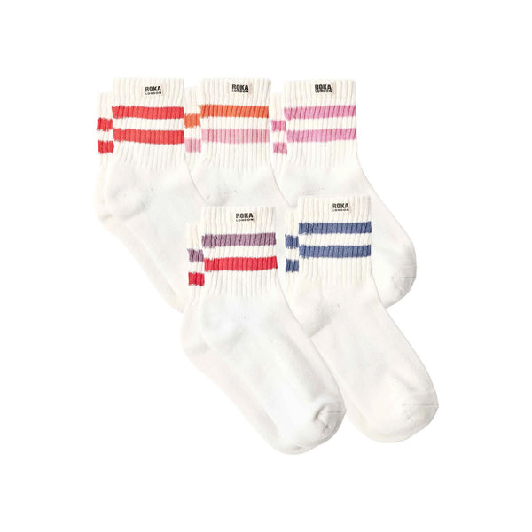 roka london Everyday Retro Multipack - Windsor Socks for Women