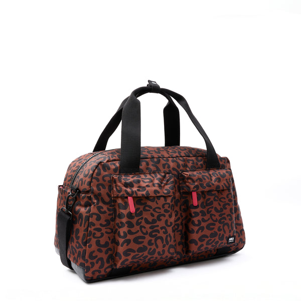 Roka London Gatwick Carry-On Duffel In Scarlet Leopard