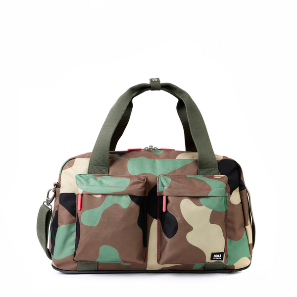 roka london Gatwick Carry-On Duffel in Vintage Camo