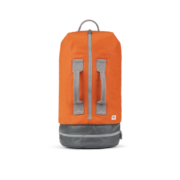 roka london Heathrow Duffle Bag Backpack in Burnt Orange