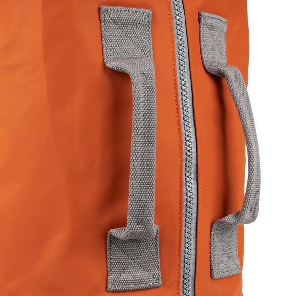 Roka London Heathrow Duffle Bag Backpack In Burnt Orange