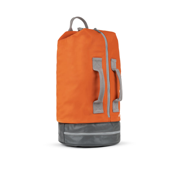 Roka London Heathrow Duffle Bag Backpack In Burnt Orange