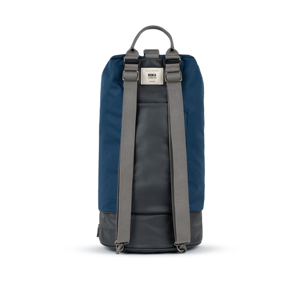 Roka London Heathrow Duffle Bag Backpack In Deep Blue
