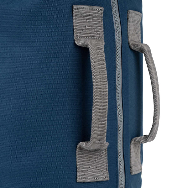 Roka London Heathrow Duffle Bag Backpack In Deep Blue