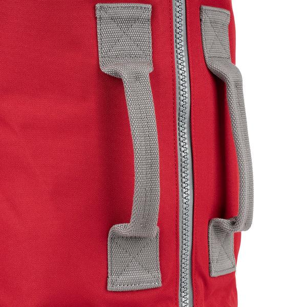 Roka London Heathrow Duffle Bag Backpack In Mars Red