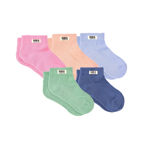 roka london Pastel Multipack - Wembley Socks for Kids 5-pack