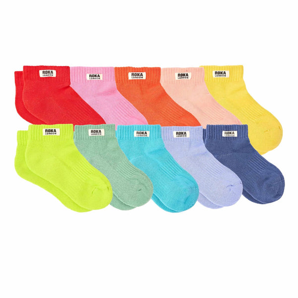 roka london Rainbow Multipack - Wembley Socks for Kids 10-pack
