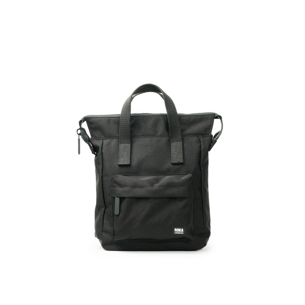 roka london All Black Bantry Backpack in Ash