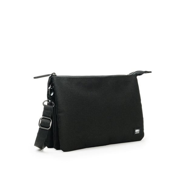 Roka London All Black Carnaby Crossbody In Ash