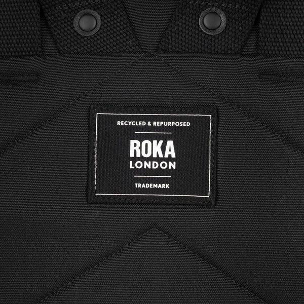 Roka London All Black Finchley Backpack In Ash